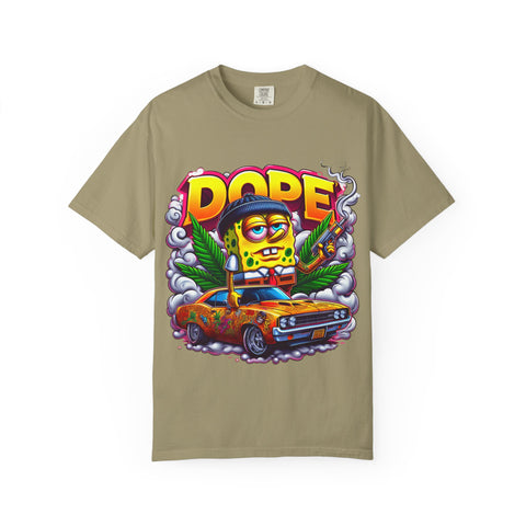 Retro Dope SpongeBob T-Shirt | Unisex Garment-Dyed Tee for Fun Vibes