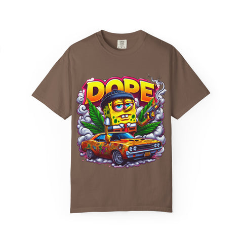 Retro Dope SpongeBob T-Shirt | Unisex Garment-Dyed Tee for Fun Vibes