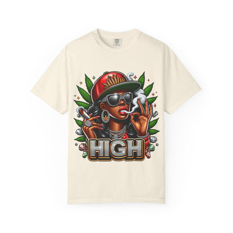 High Vibes Unisex Garment-Dyed T-shirt