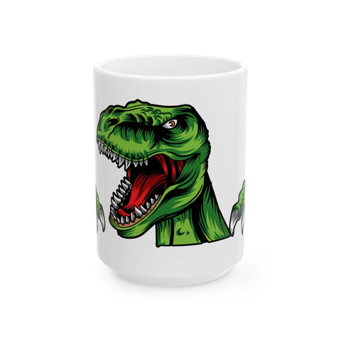 T-Rex Roaring Ceramic Mug - 11oz & 15oz