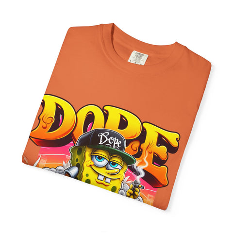 Dope SpongeBob Unisex Garment-Dyed T-Shirt - Fun Streetwear for Casual Vibes