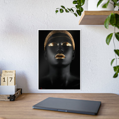 Elegant Gloss Poster - Black and Gold Art Print for Home Decor