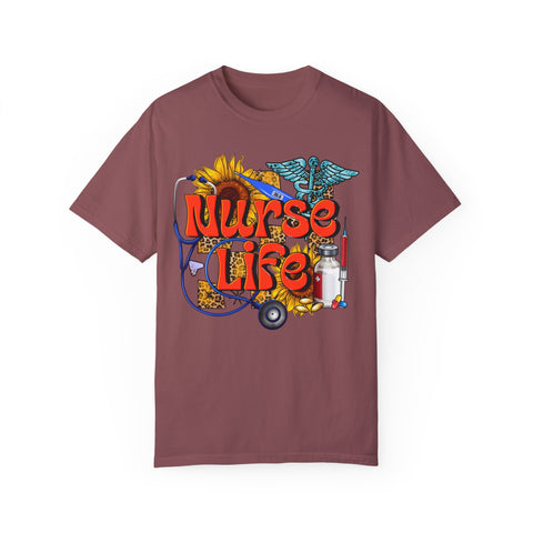 Nurse Life T-Shirt - Garment-Dyed Tee for Healthcare Heroes