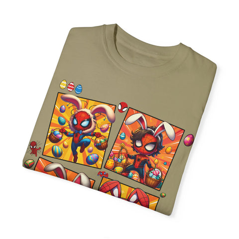 Kids' Easter Spider Bunny T-Shirt - Fun and Colorful Design