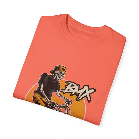 BMX Rider Graphic T-Shirt - Unisex Garment-Dyed Tee for Cycling Enthusiasts