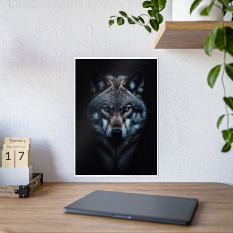 Majestic Wolf Gloss Poster | Stunning Wall Art for Nature Lovers