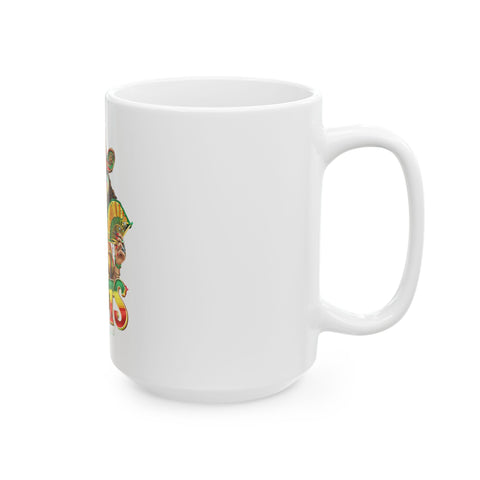 Colorful Bohemian Ceramic Mug – Perfect for Coffee Lovers