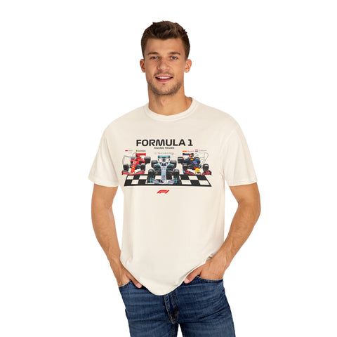 Formula 1 Racing Unisex Garment-Dyed T-shirt - Perfect for Fans and Race Day