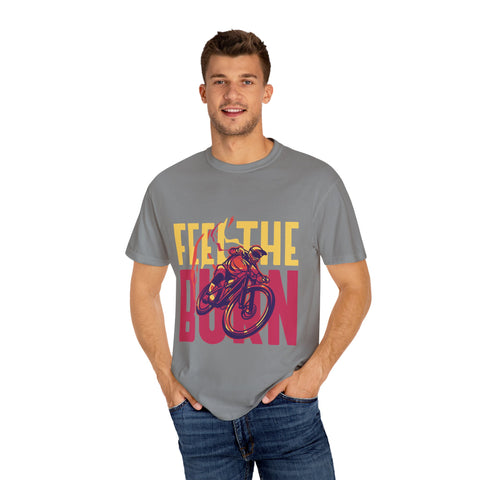 Unisex Feel the Burn Cycling T-Shirt - Perfect for Riders and Fitness Lovers