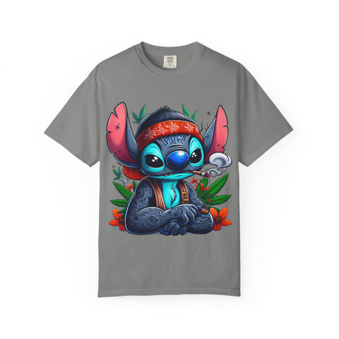 Vibrant Cartoon T-Shirt with Chill Vibe - Unisex Garment-Dyed Tee