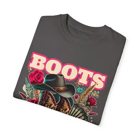 Western Style Graphic Tee - "Boots on the Ground"