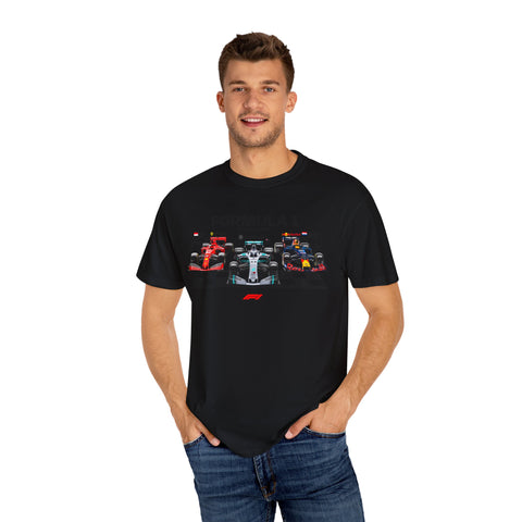 Formula 1 Racing Unisex Garment-Dyed T-shirt - Perfect for Fans and Race Day