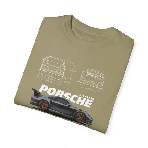 Porsche Blueprint Unisex T-Shirt - Automotive Enthusiast Graphic Tee