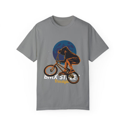 BMX Style Freestyle Unisex Garment-Dyed T-Shirt