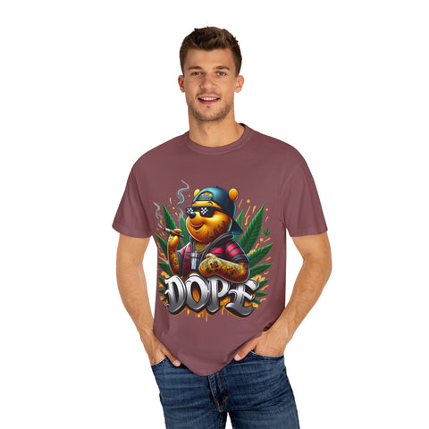 Cool Cannabis Bear Unisex T-Shirt - 'DOPE' Design