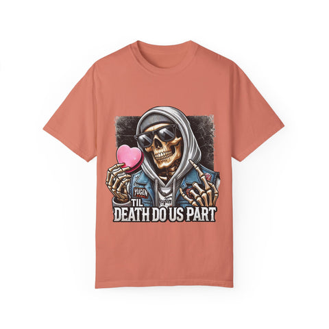Halloween Skeleton Love T-Shirt | Death Do Us Part Graphic Tee