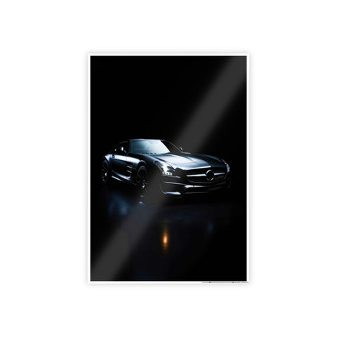 Sleek Car Wall Art Poster - Gloss Finish, Modern Home Decor