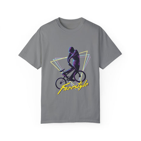 Unisex Freestyle Cycling T-Shirt - Retro Bike Art Tee