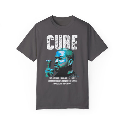 Vintage Cube Unisex Garment-Dyed T-Shirt | Retro Hip Hop Tee