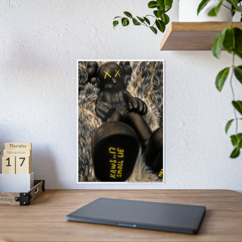 Black Skull Doll Gloss Posters