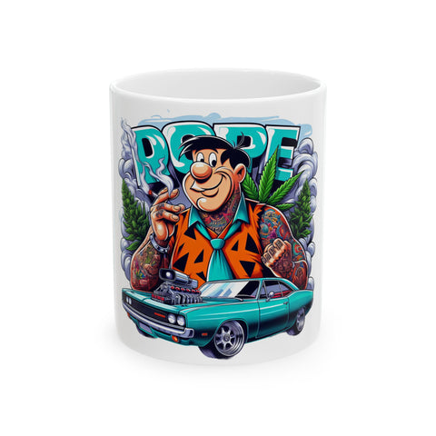 Retro Cartoon Car Ceramic Mug - 11oz & 15oz