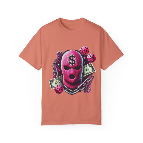 Unisex Garment-Dyed Graphic T-Shirt - Cash Rules Design