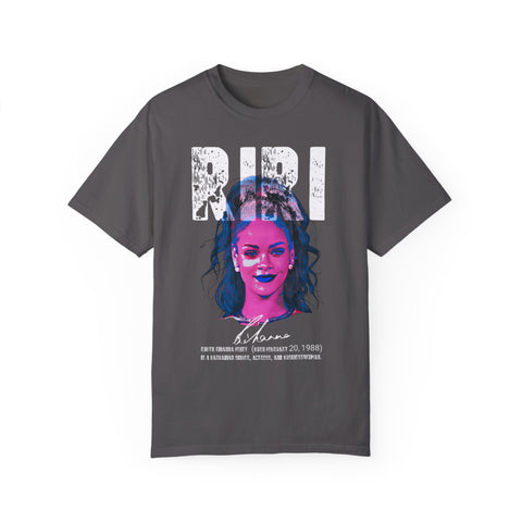 Riri Unisex Garment-Dyed T-Shirt - Trendy Graphic Tee for Music Lovers