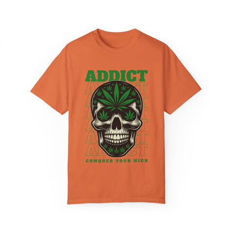Addict Skull Graphic T-Shirt - Conquer Your High