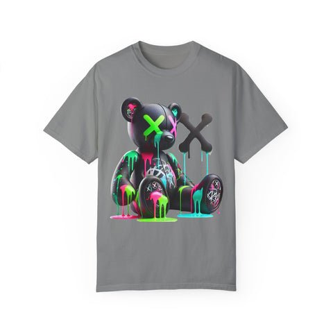 Graffiti Bear Unisex Garment-Dyed T-Shirt
