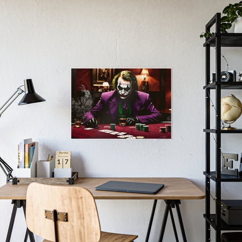 Gothic Joker Gloss Poster - Dark Wall Art for Movie Lovers
