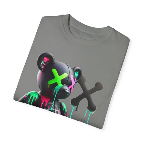 Graffiti Bear Unisex Garment-Dyed T-Shirt