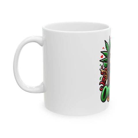 One Love Ceramic Mug - 11oz & 15oz | Perfect Gift for Music Lovers & Hippie Vibes