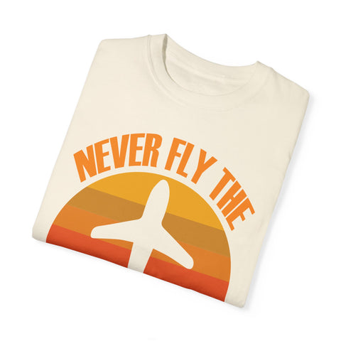 Vintage-Inspired Travel T-Shirt - "Never Fly the A Model of Anything"