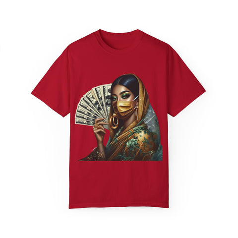 Stylish Woman with Money Graphic Unisex T-Shirt - Trendy Fashion Tee for Everyday Wear