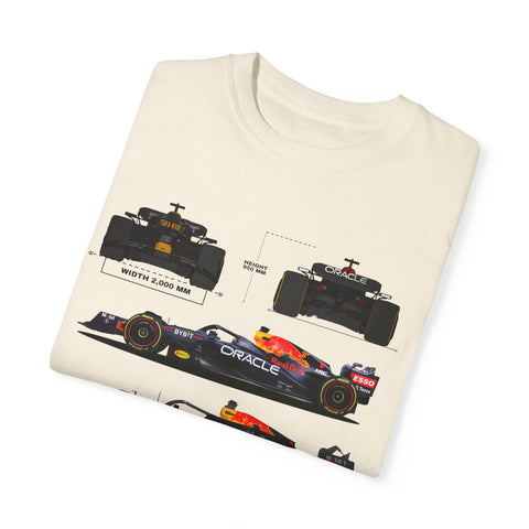 Red Bull Racing Unisex T-Shirt - 350 KM/H, UG Turbo, 15,000 RPM