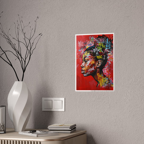 Vibrant Gloss Poster - Urban Art Print with Graffiti Style