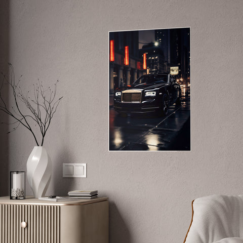 Luxury Car Gloss Poster - Elegant Urban Decor