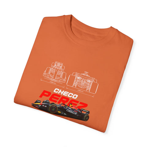 Checo Pérez Unisex Garment-Dyed T-Shirt - Formula 1 Racing Tee
