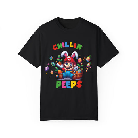 Chillin' with My Peeps Unisex T-Shirt - Fun & Colorful Graphic Tee for Easter Celebrations