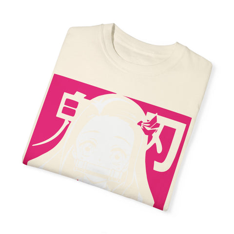 Nezuko Anime T-Shirt - Unisex Garment-Dyed Tee for Fans