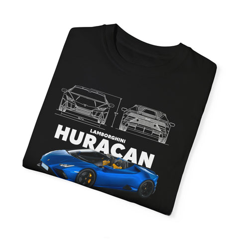 Lamborghini Huracan Unisex Garment-Dyed T-Shirt | Perfect for Car Enthusiasts and Gift Giving