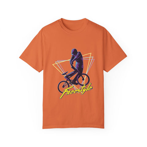 Unisex Freestyle Cycling T-Shirt - Retro Bike Art Tee