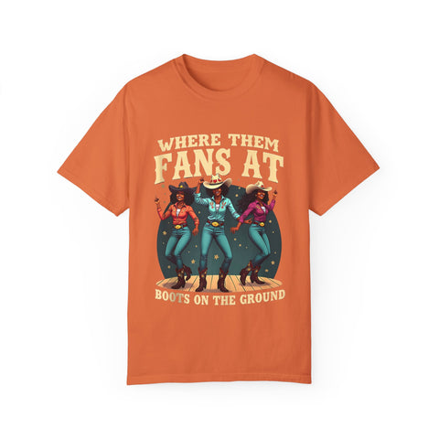 Where Them Fans At Graphic T-Shirt - Unisex Vintage Style Tee