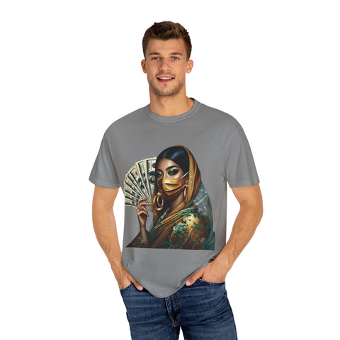 Stylish Woman with Money Graphic Unisex T-Shirt - Trendy Fashion Tee for Everyday Wear