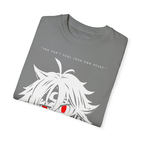 Anime-Inspired Unisex T-Shirt – 'You Can't Fool Your Own Heart' Design