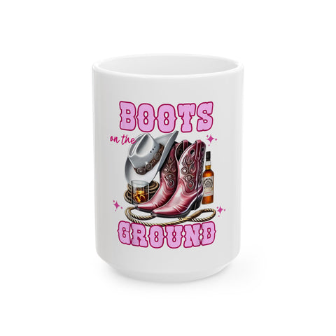 Retro Graphic Ceramic Mug - Perfect for Coffee Lovers & Gift Giving