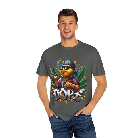 Cool Cannabis Bear Unisex T-Shirt - 'DOPE' Design
