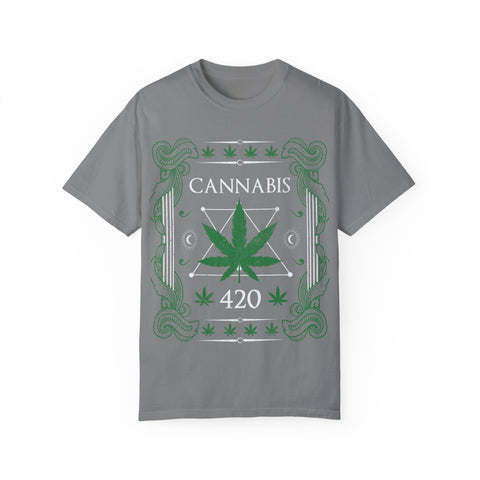 Cannabis 420 Unisex Garment-Dyed T-Shirt - Retro Style для Celebrations