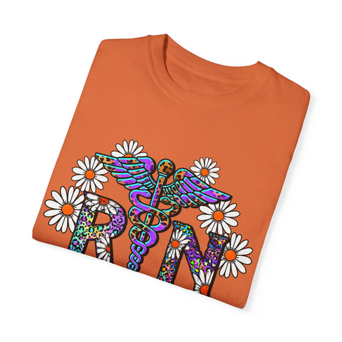 Boho Floral Graphic T-Shirt for Hippie Vibes – Rainbow RN Design