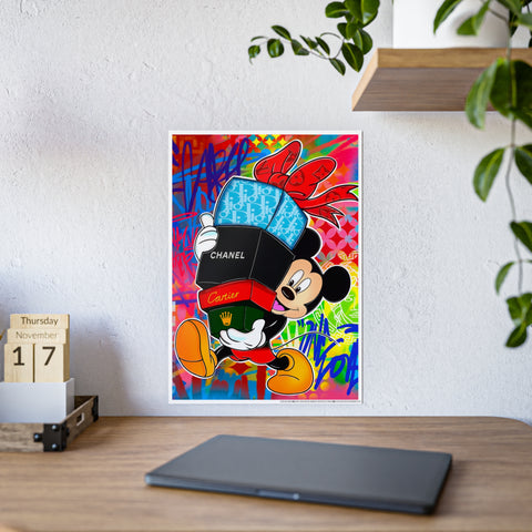 Vibrant Gloss Poster featuring Mickey Mouse with Luxury Brands